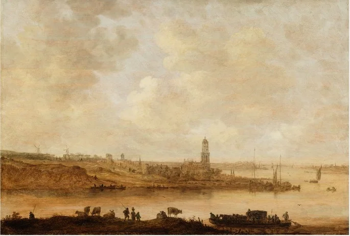 View of Rhenen, detail