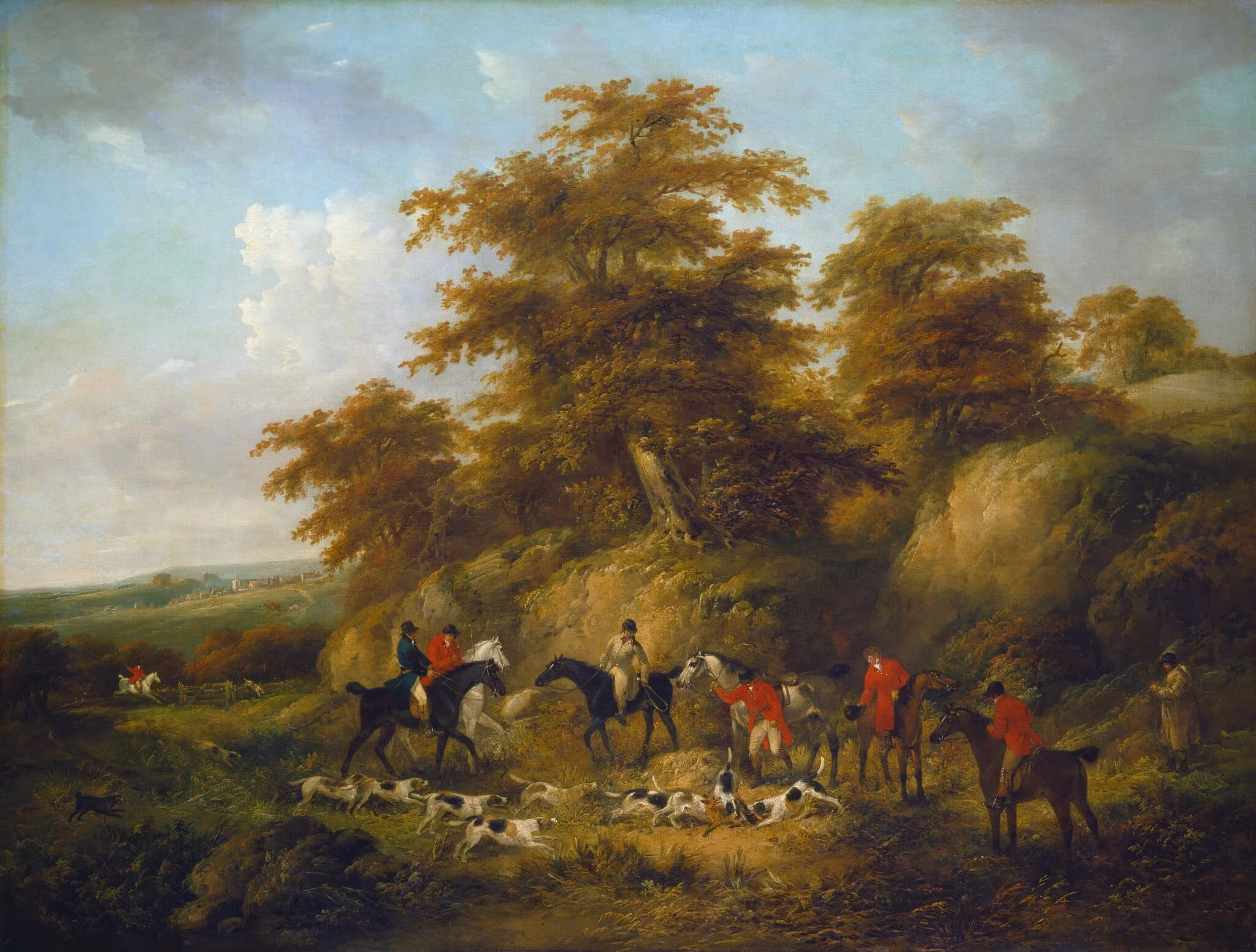 The Death of the Fox, detail