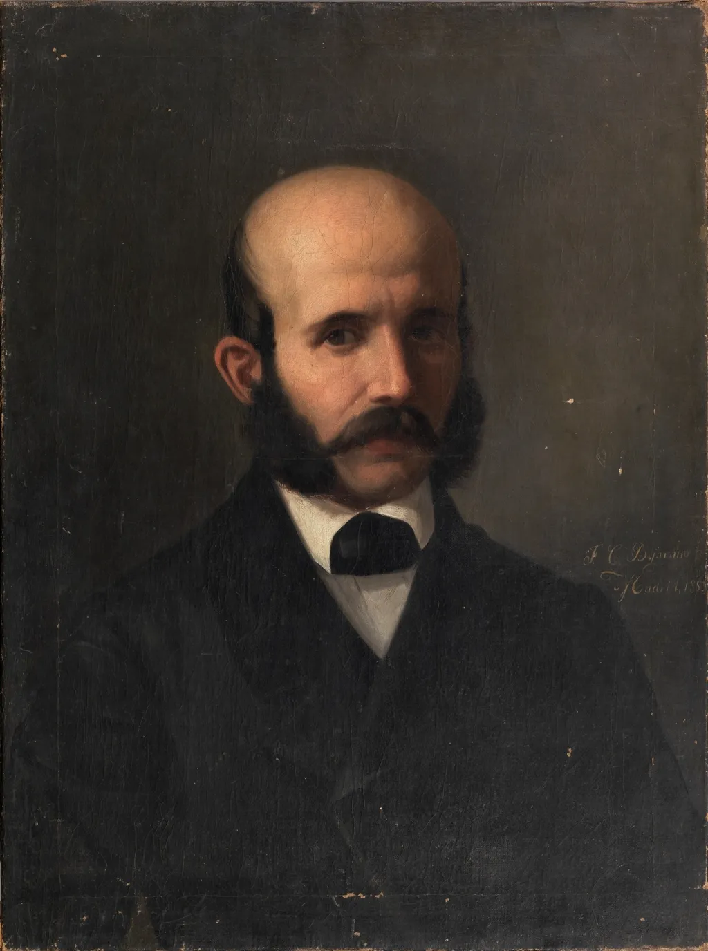 Retrato de caballero, by Francisco Cabral y Aguado Bejarano, oil, 1853