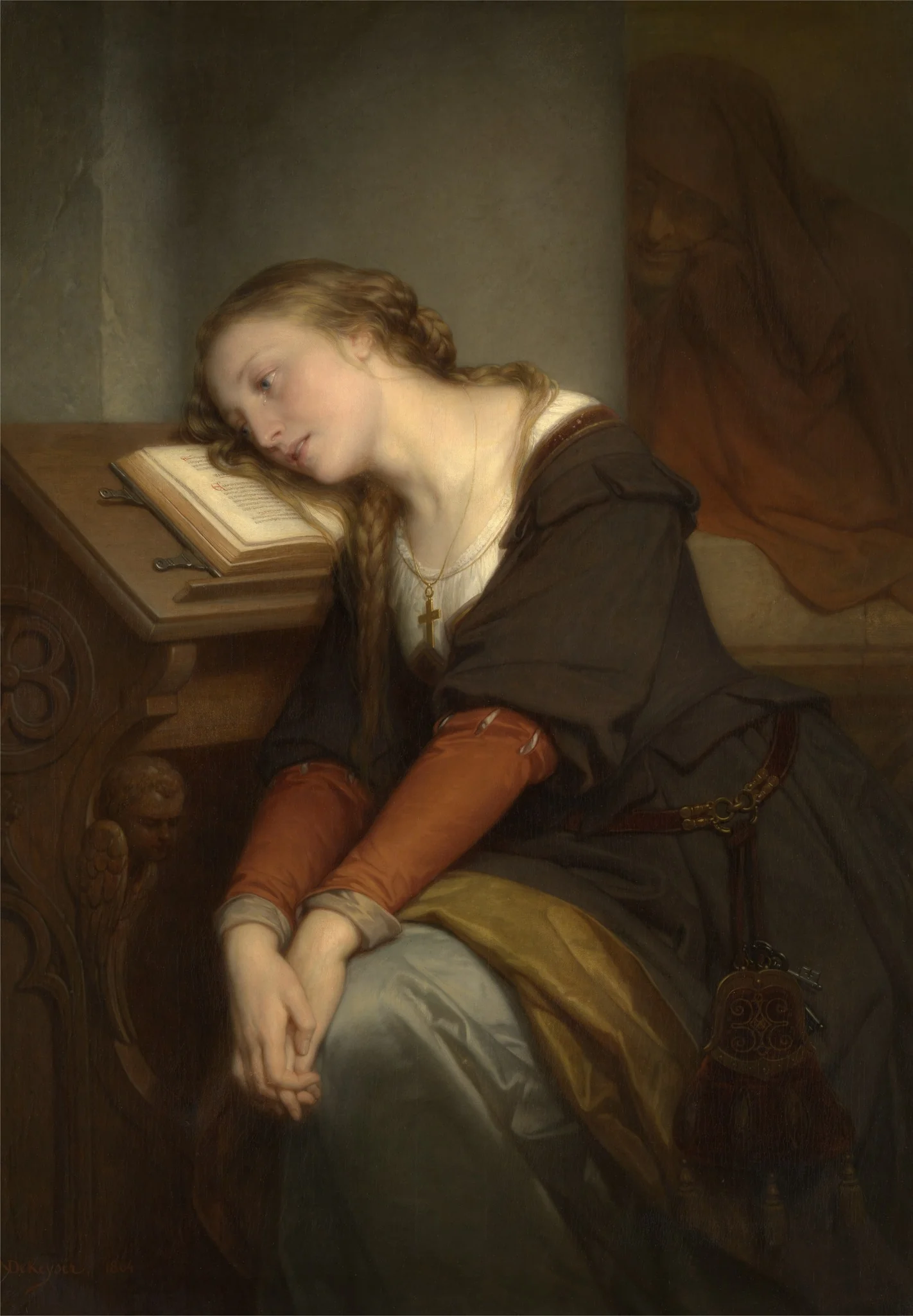 Margaret at the Church, detail