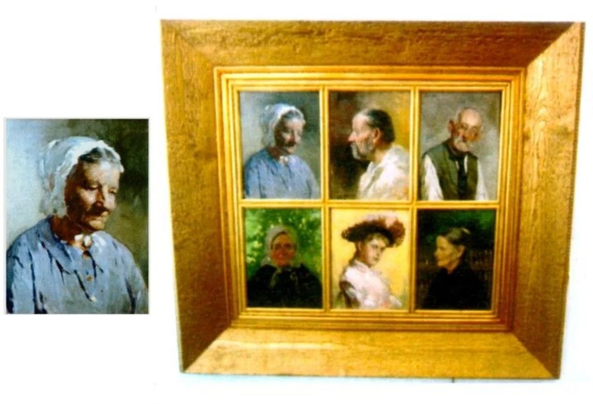 Bătrână cu bonetă, detail