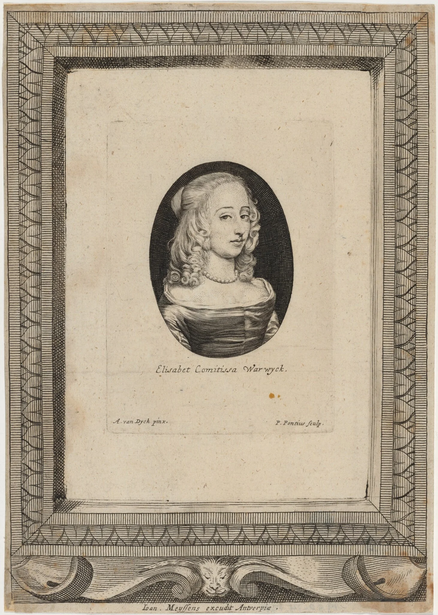 Mary Boyle, Countess of Warwick, detail