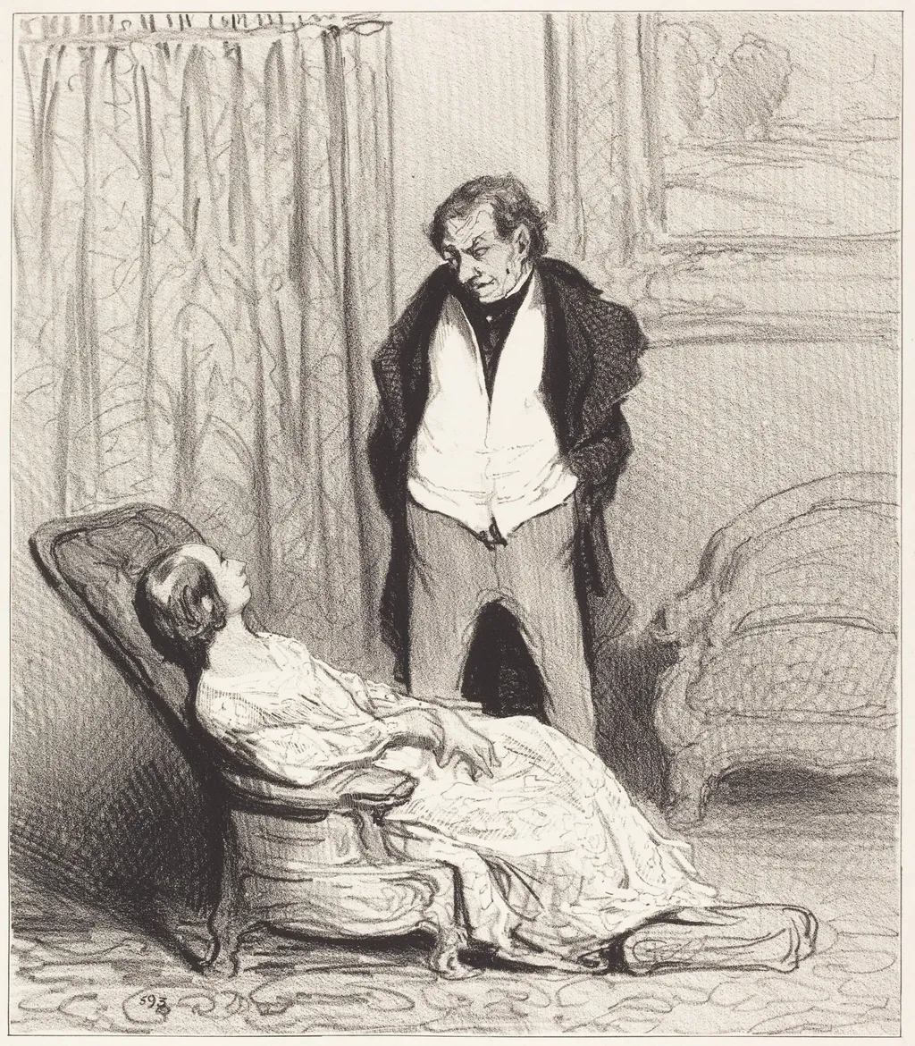 Carotte de l'écrin, by Honoré Daumier, ink, 1844