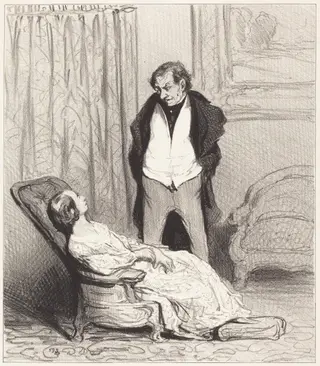 Carotte de l'écrin, by Honoré Daumier, ink, 1844