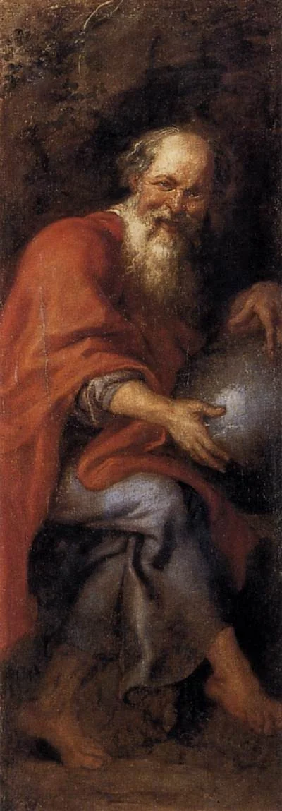 Democritus, detail