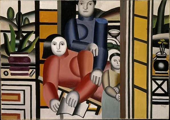 Three Women by a Garden, detail