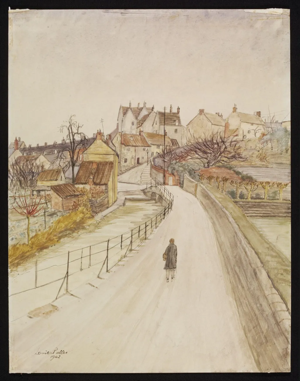 The Goose Bridge, Malmesbury, by Puller, watercolor