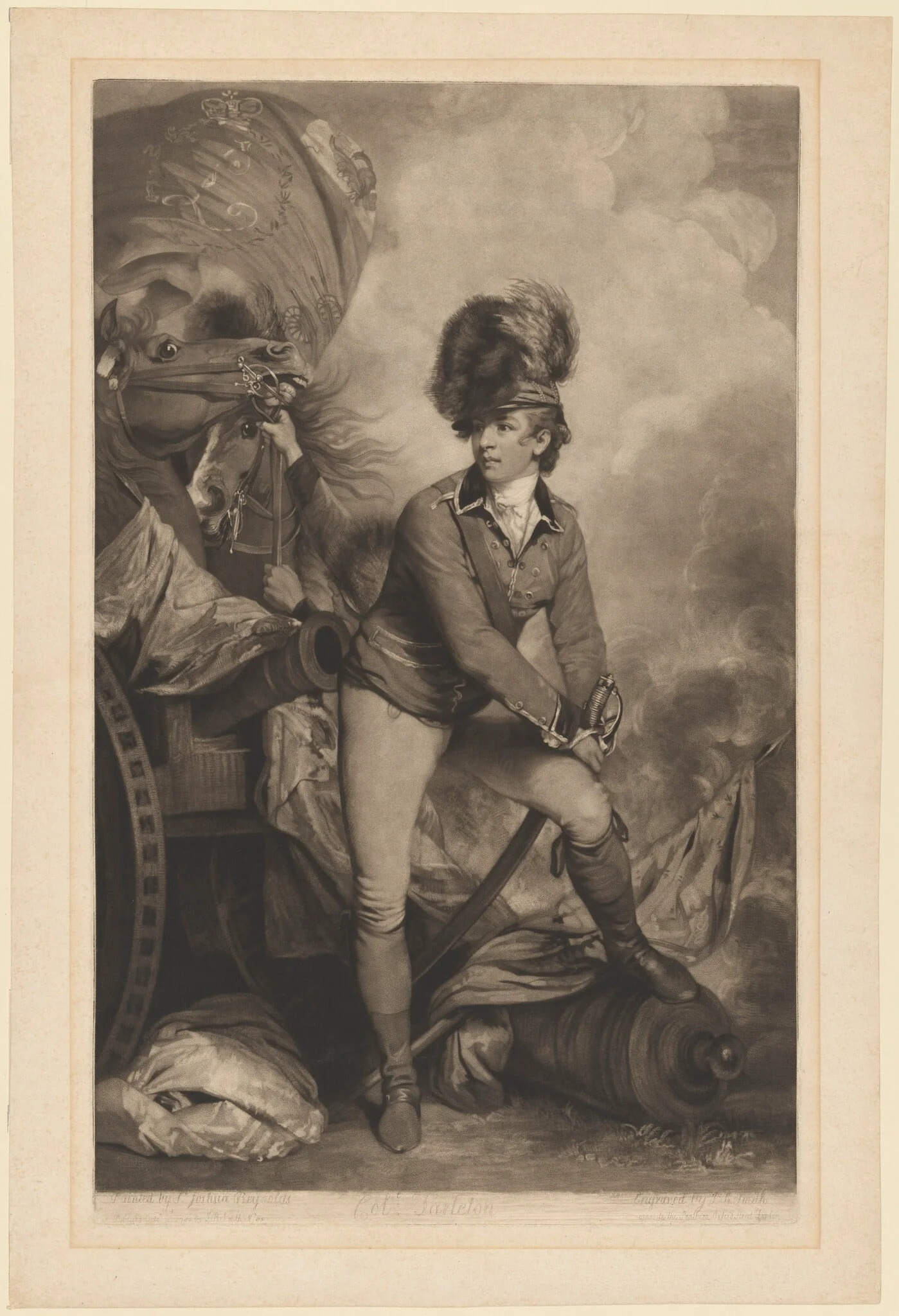 Lieutenant Colonel Sir Banastre Tarleton, detail