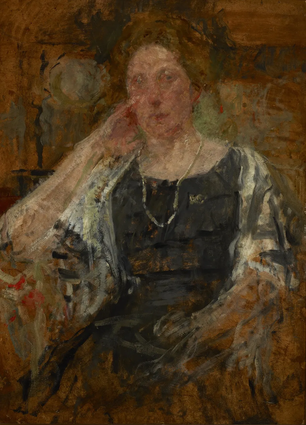 Sketch Portrait of a Woman, by Olga Boznańska, unspecified, 1915
