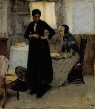 Out into the World, by Maria Wiik, oil, 1895