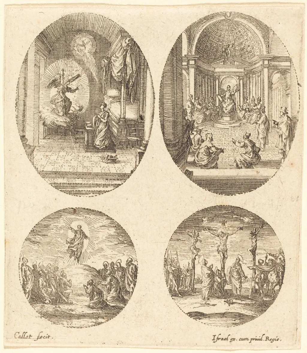 Mysteries of the Passion, by Jacques Callot, ink, 1631