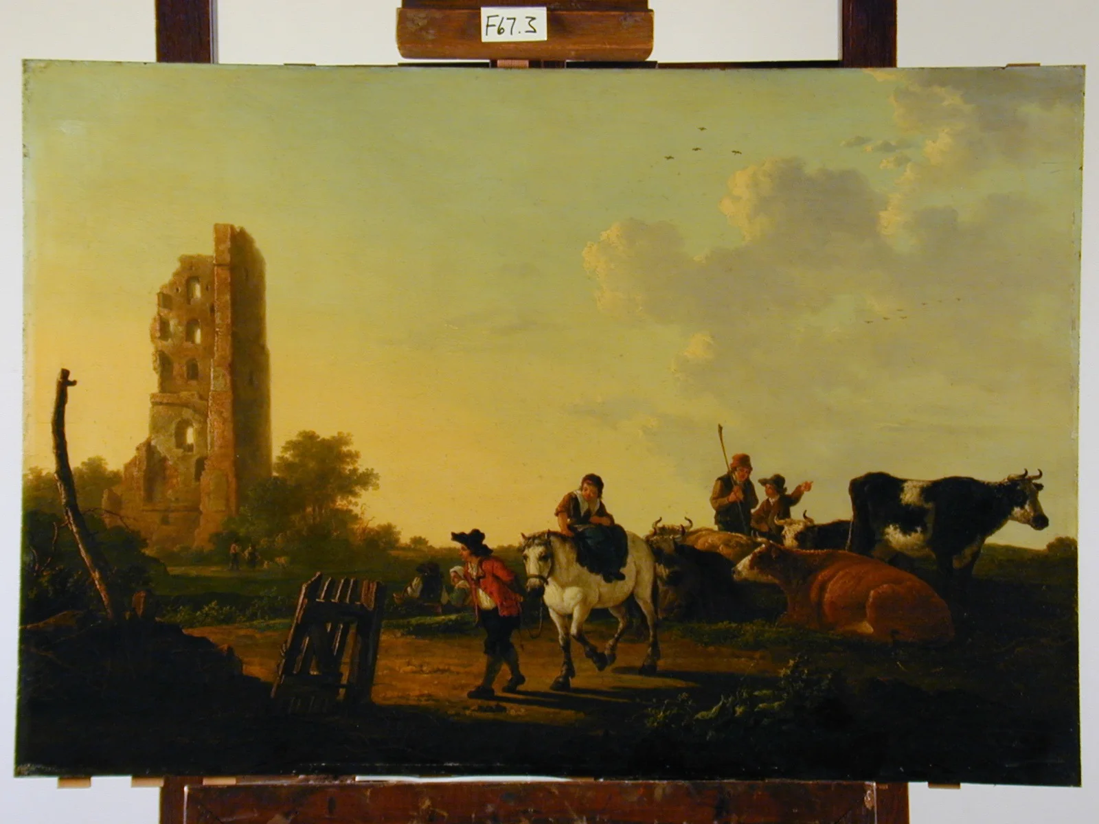 Landscape with Cattle and Figures, detail