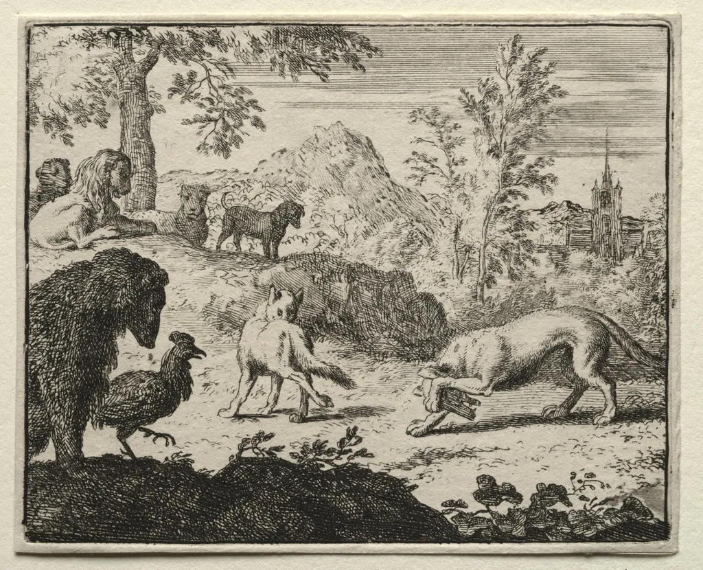 Reynard the Fox:  The Combat Between Reynard and the Wolf, by Allart van Everdingen, 1662