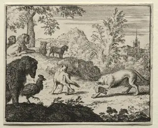 Reynard the Fox:  The Combat Between Reynard and the Wolf, by Allart van Everdingen, 1662