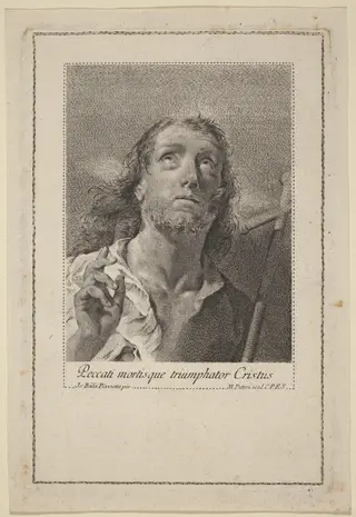 Peccati Mortisque Triumphor Christus, by Marco Alvise Pitteri, ink, 1744