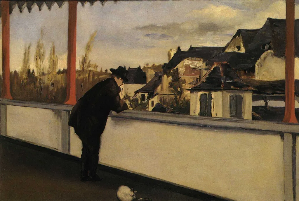 Oloron-Sainte-Marie, by Édouard Manet, oil, 1871