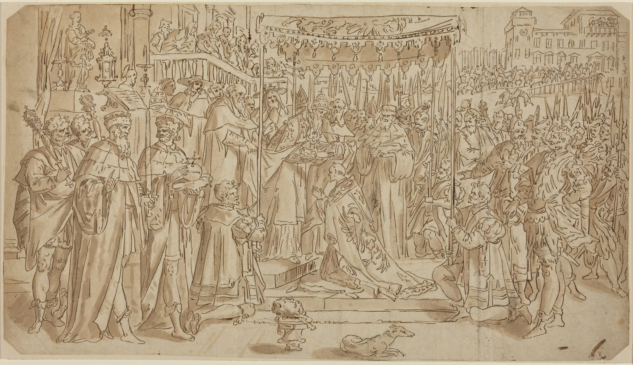 Coronation of the Emperor, detail