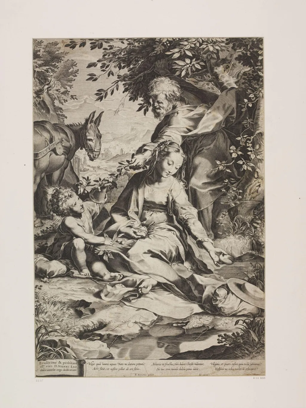 Repose in Egypt, by Lucas Vorsterman, 1615