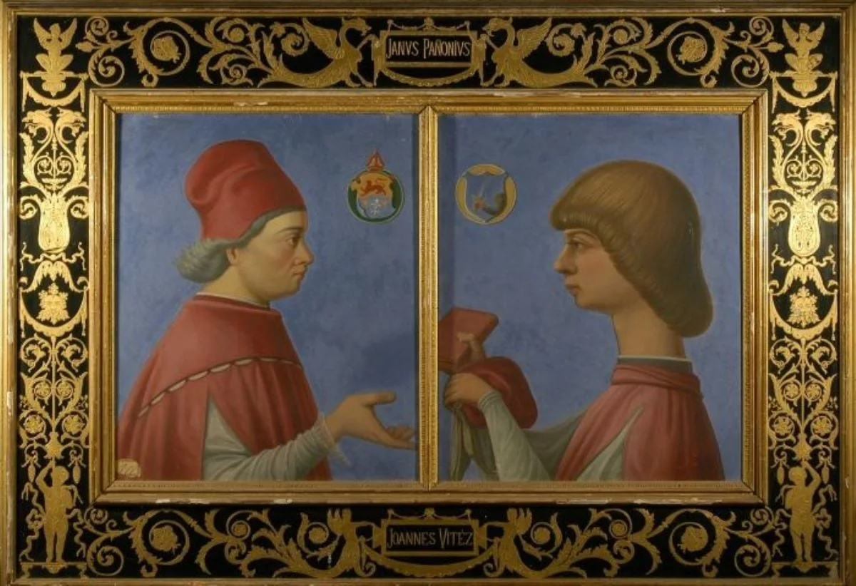 Ioannes Vitesz și Iannus Pannonius, detail