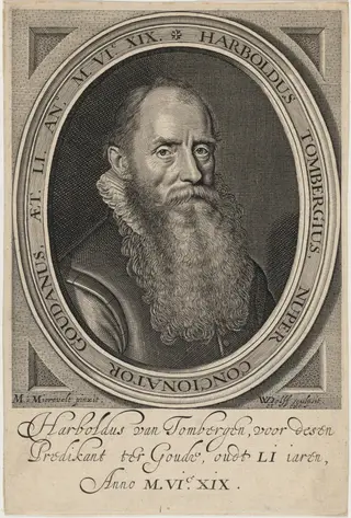 Harboldus van Tombergen, by Willem Jacobsz Delff, ink, 1619