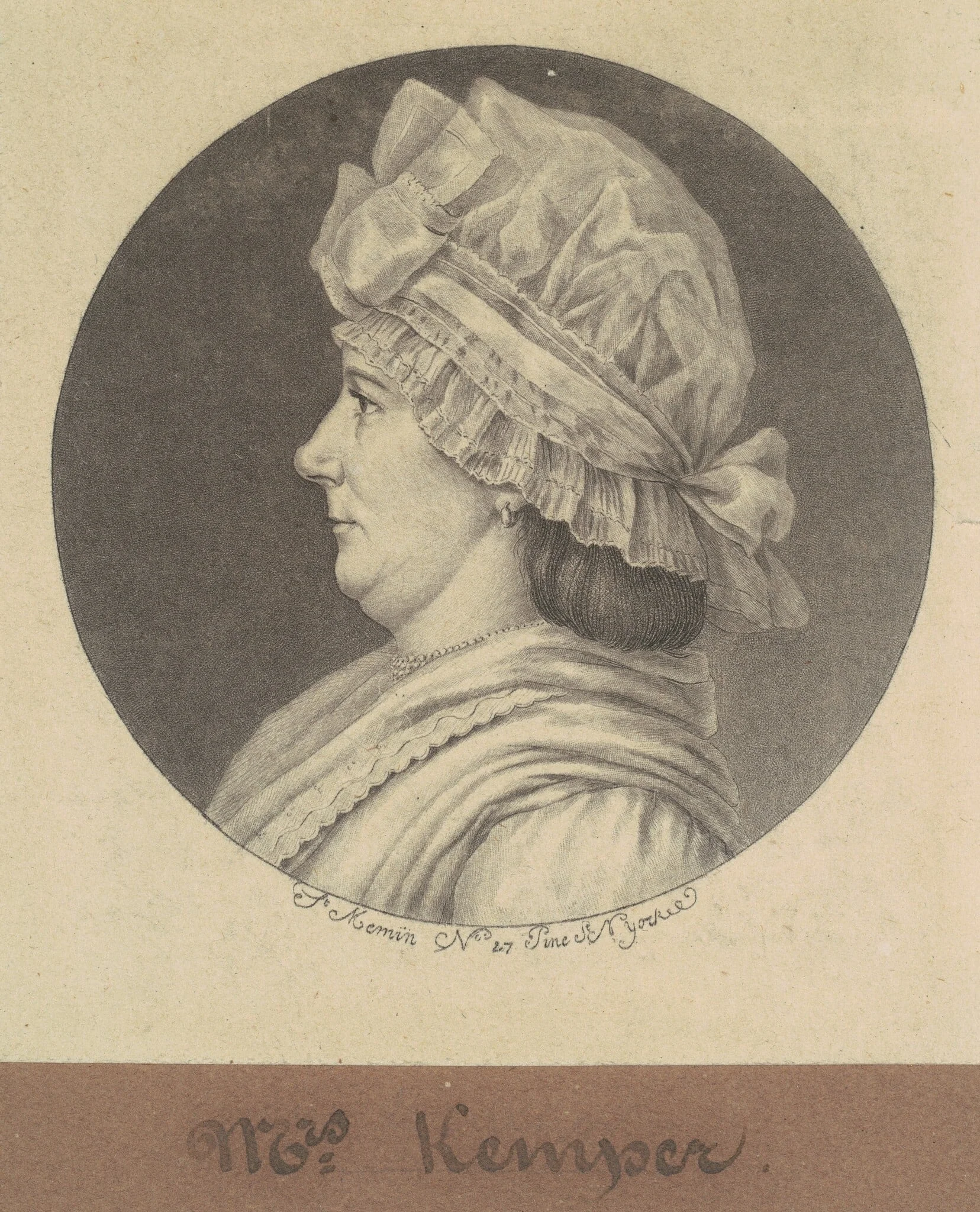 Elizabeth Marius Kemper, detail