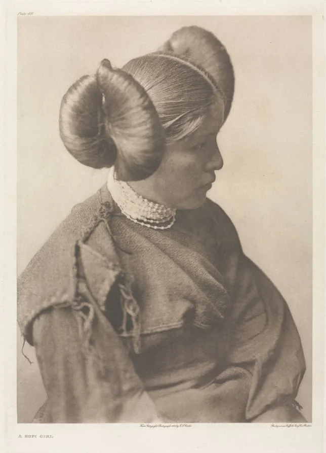 Portfolio XII, Plate 406: A Hopi Girl, detail