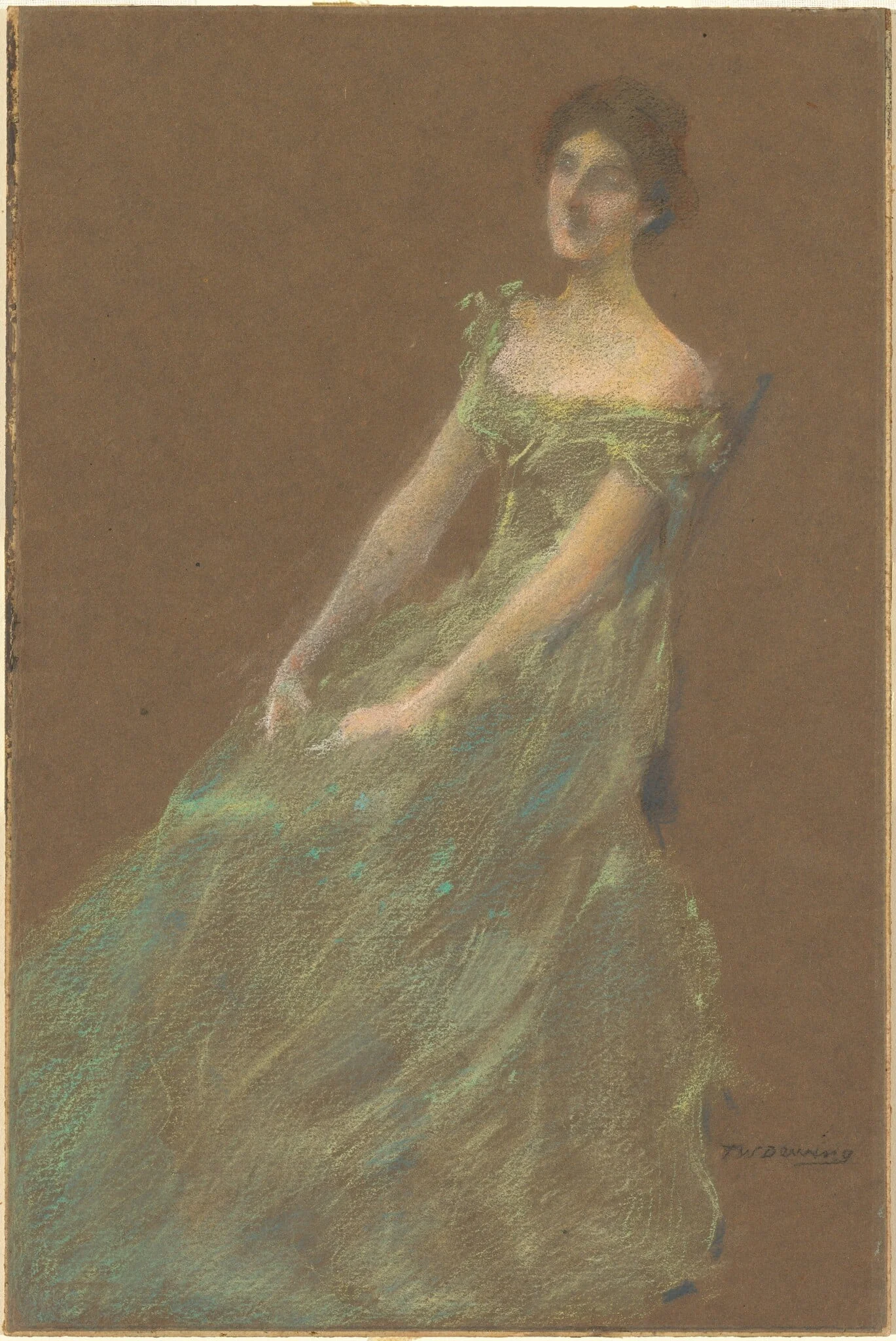 The Green Dress, detail