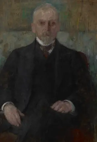 Portrait of Henryk Sienkiewicz, by Olga Boznańska, oil, 1913