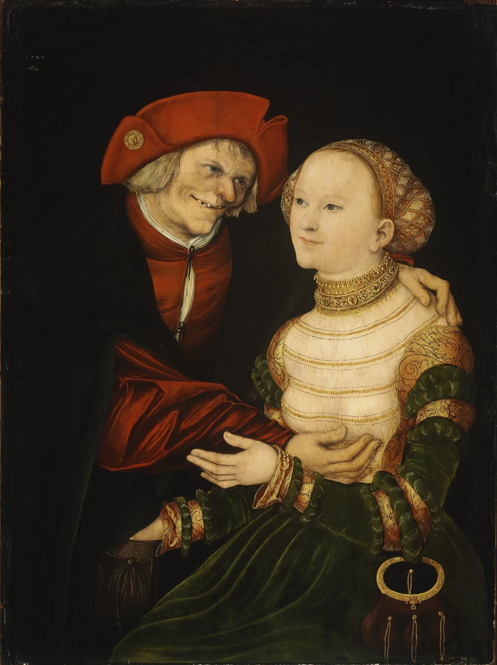 The Ill-Matched Couple, by Lucas Cranach the Elder, unspecified, 1522