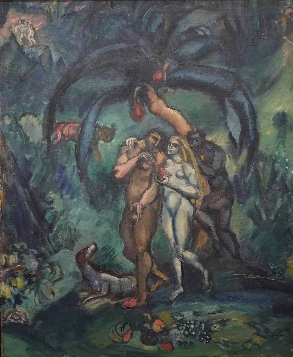 Temptation (Adam and Eve), by Othon Friesz, oil, 1910