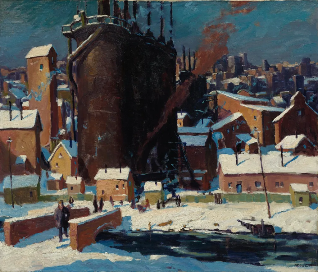 The Furnace, by Carl Gaertner, oil, 1924
