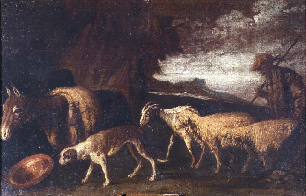 La vuelta al aprisco, by Pedro Orrente, oil, 1601