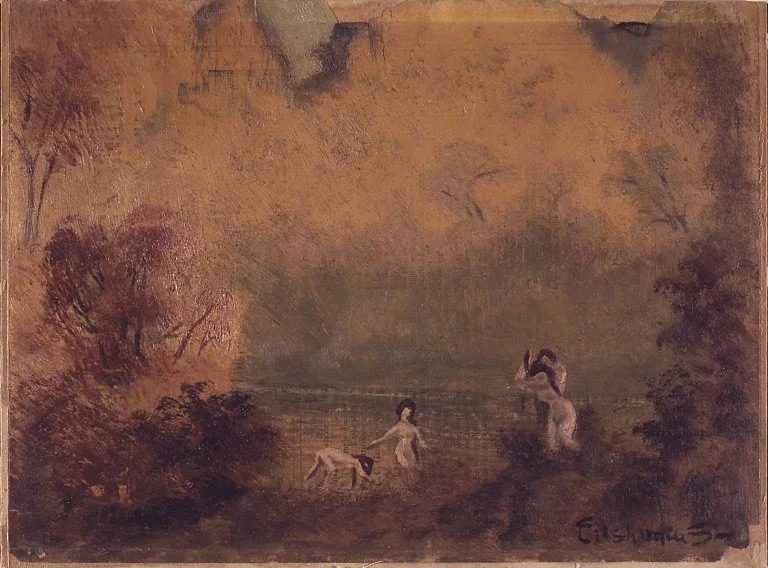 Bathers, detail