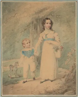 Children in the Park, by Henry Inman, unspecified, 1824