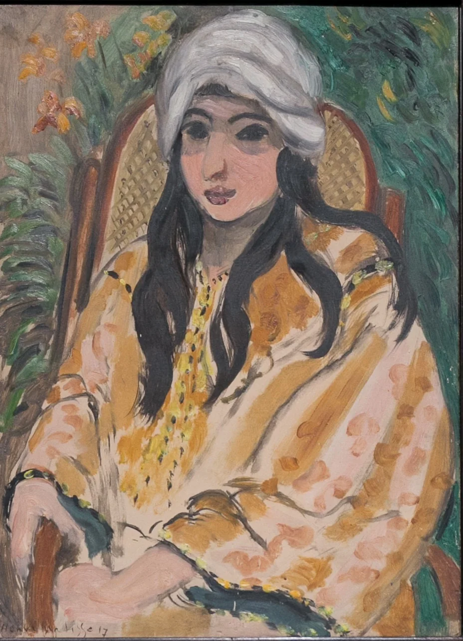 Portrait de Lorette au turban, detail