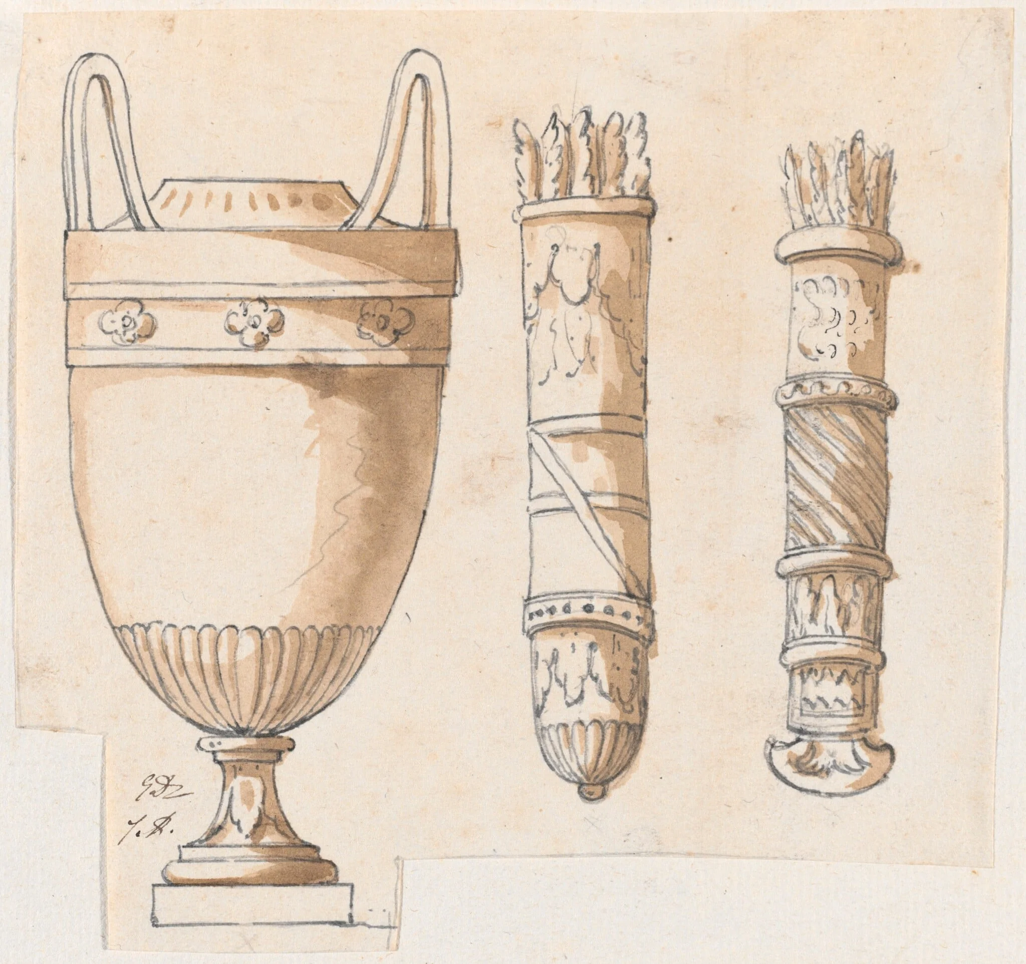An Urn and Two Quivers, detail