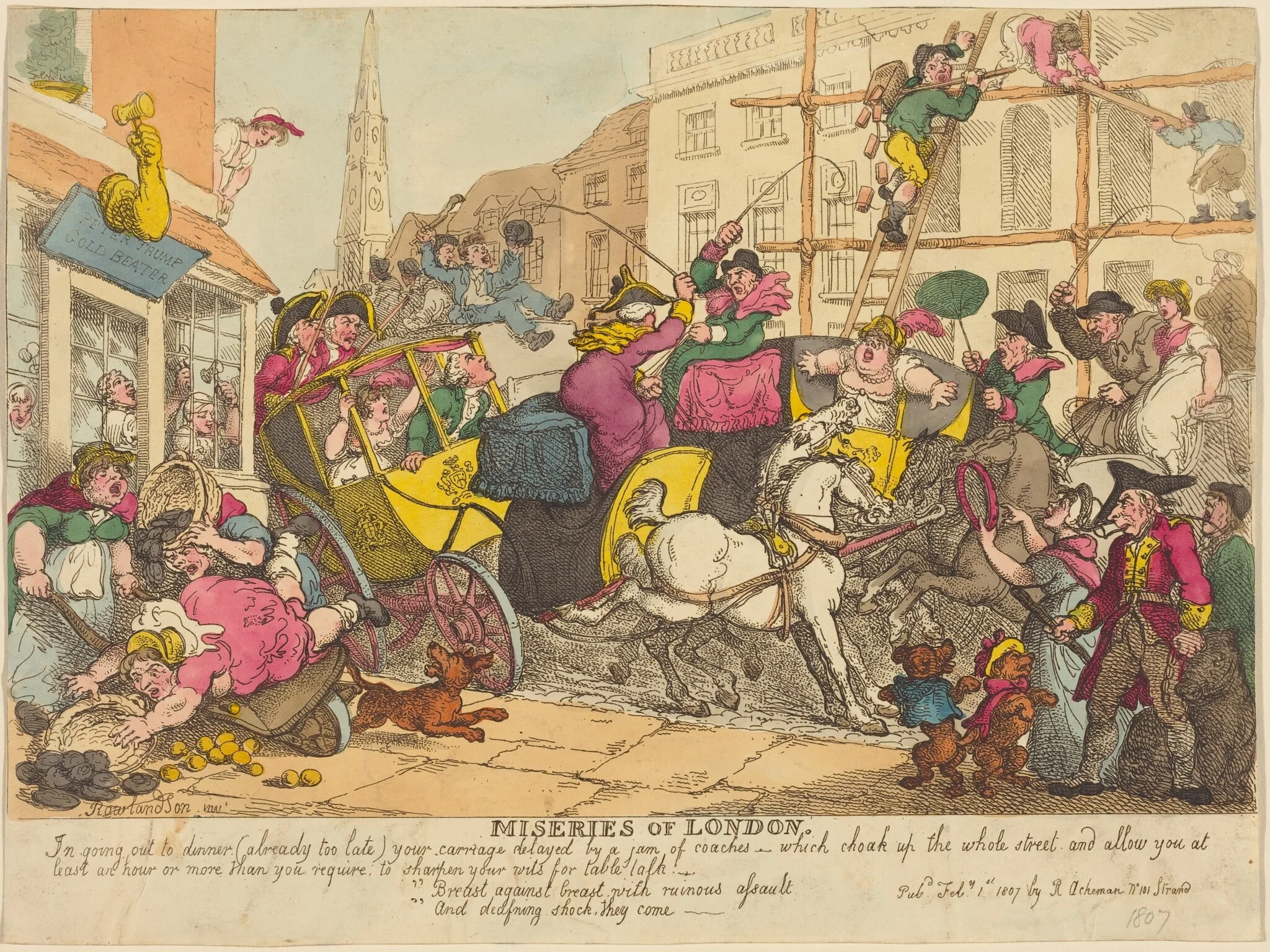 Miseries of London, detail