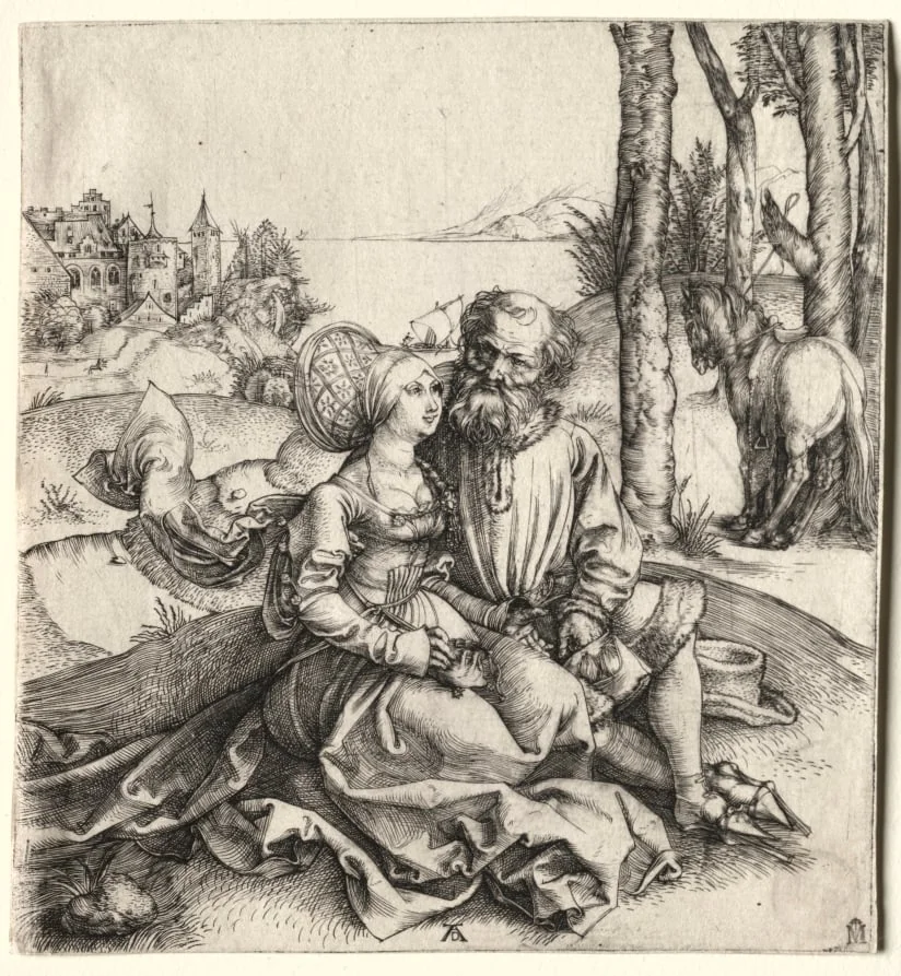The Offer of Love (or the Ill-Assorted Couple), detail