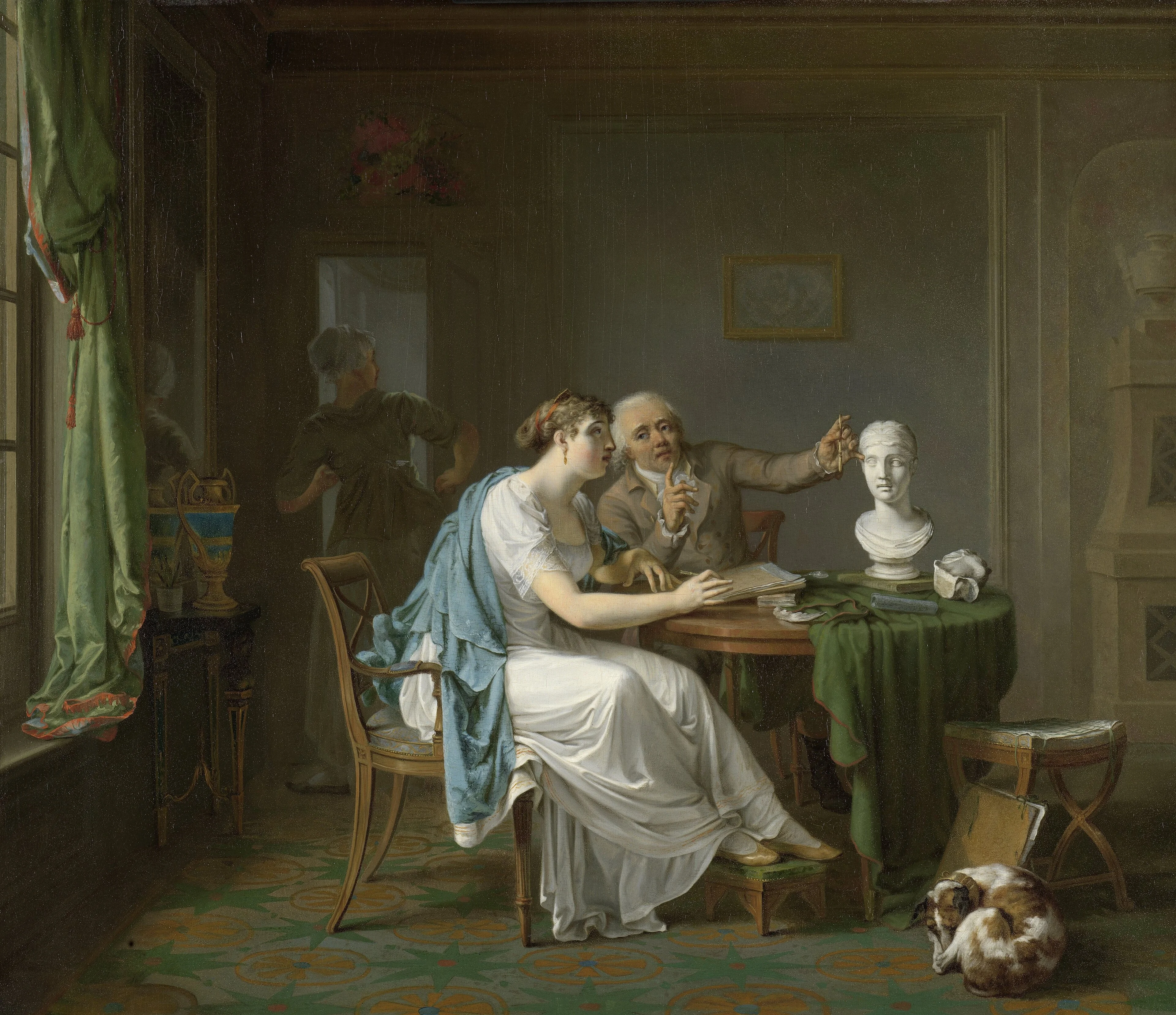 The Drawing Lesson, detail
