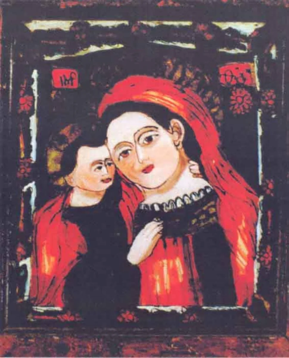 Fecioara cu Pruncul, detail