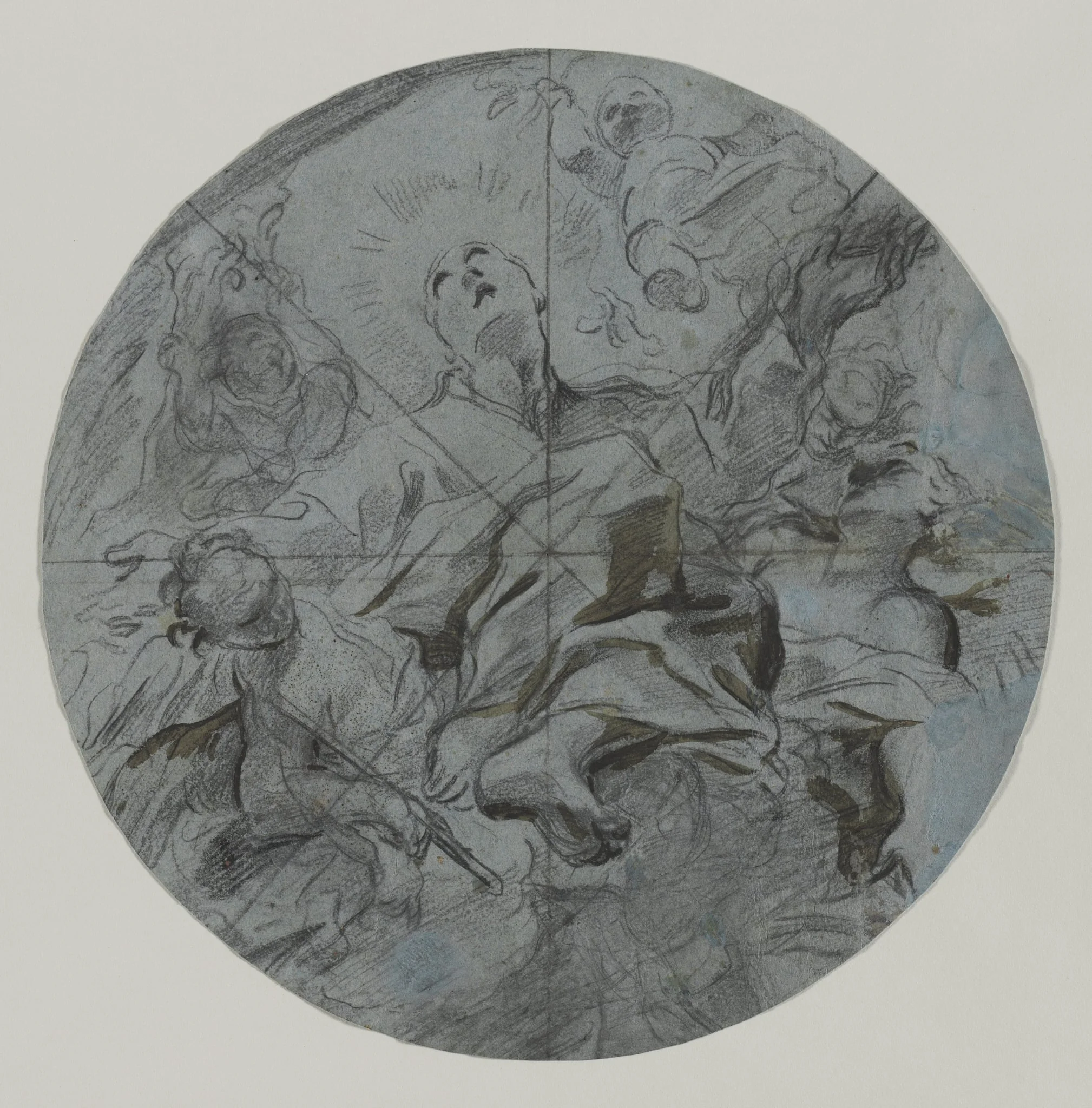 Apotheosis of a Saint (recto), detail