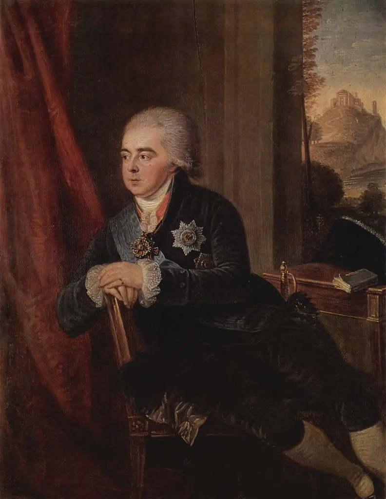 Portrait of Prince Alexander B. Kurakin, by Ludwig Guttenbrunn, oil, 1801