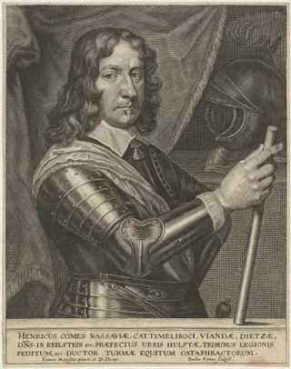 Henry of Nassau, by Paulus Pontius, ink, 1630