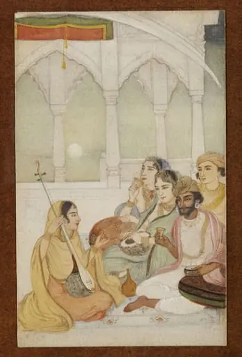 A Music party, by Abanindranath Tagore