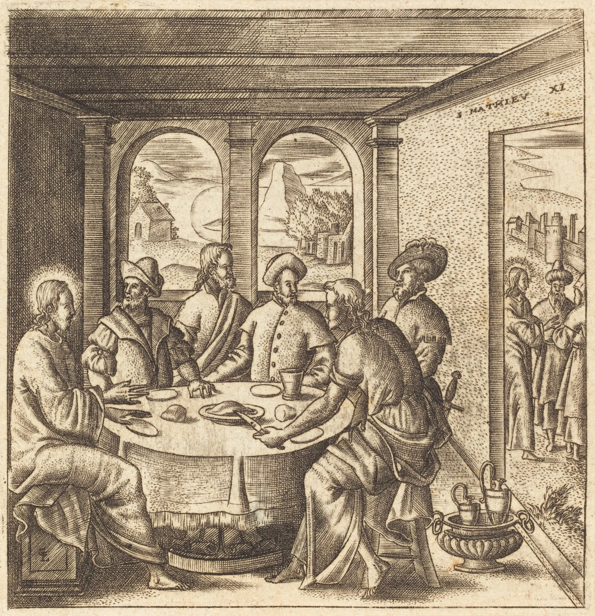 Christ Teaching, detail