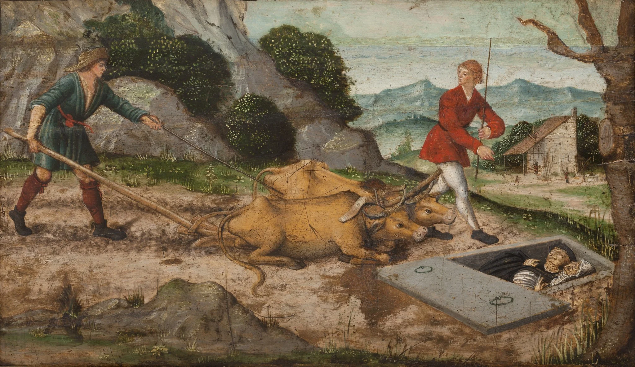 Discovering the Grave, detail