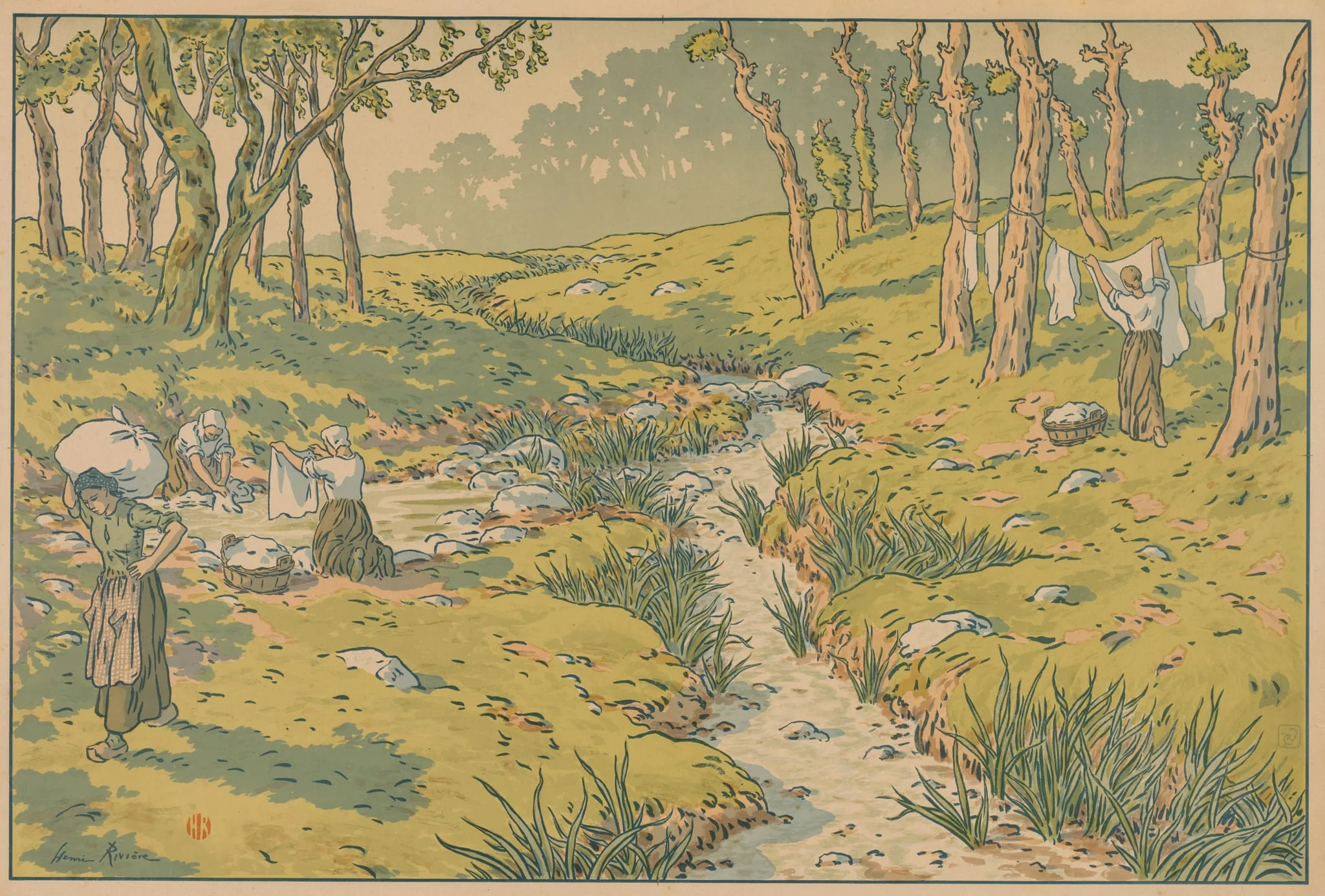 Aspects of Nature: The Stream, detail