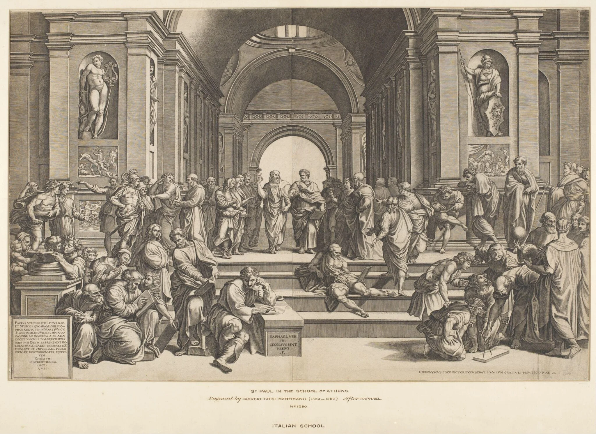 St. Paul in the School of Athens, detail