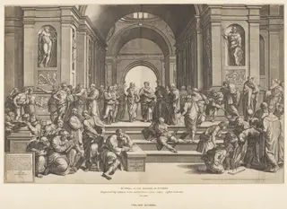 St. Paul in the School of Athens, by Giorgio Ghisi, 1535