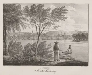 Syrmien, Markt Kamenicz, by Jakob Alt, 1839